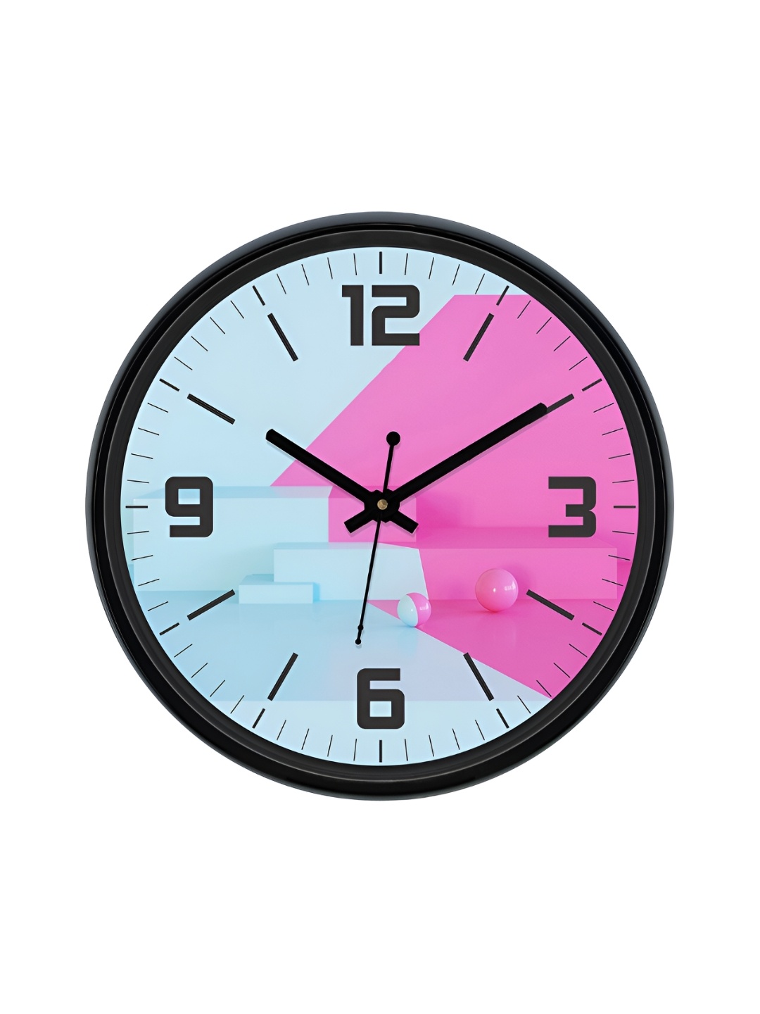 

Aura Blue & Pink Textured Round Analogue Wall Clock