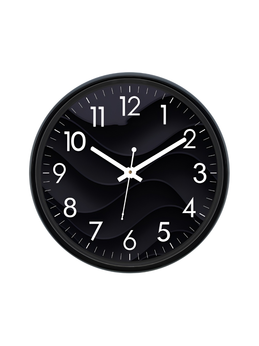 

Aura Black & White Textured Analogue Wall Clock