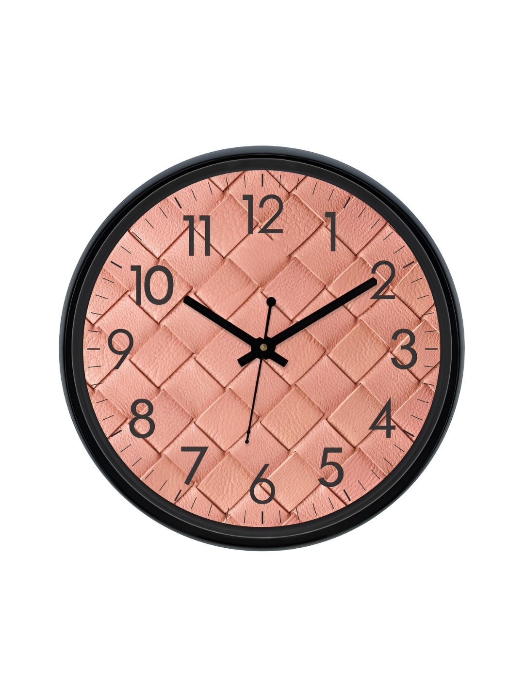 

RANDOM Printed Round Shaped Sweep Silent Movement Contemporary Wall Clock, Pink