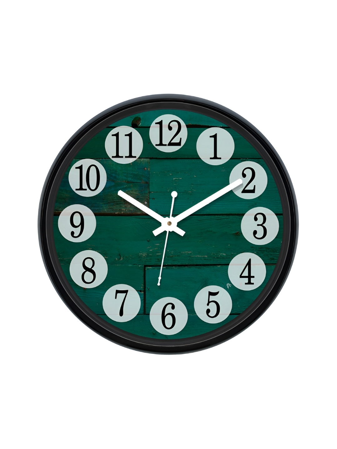 

RANDOM Printed Round Shaped Sweep Silent Movement Contemporary Wall Clock, Green