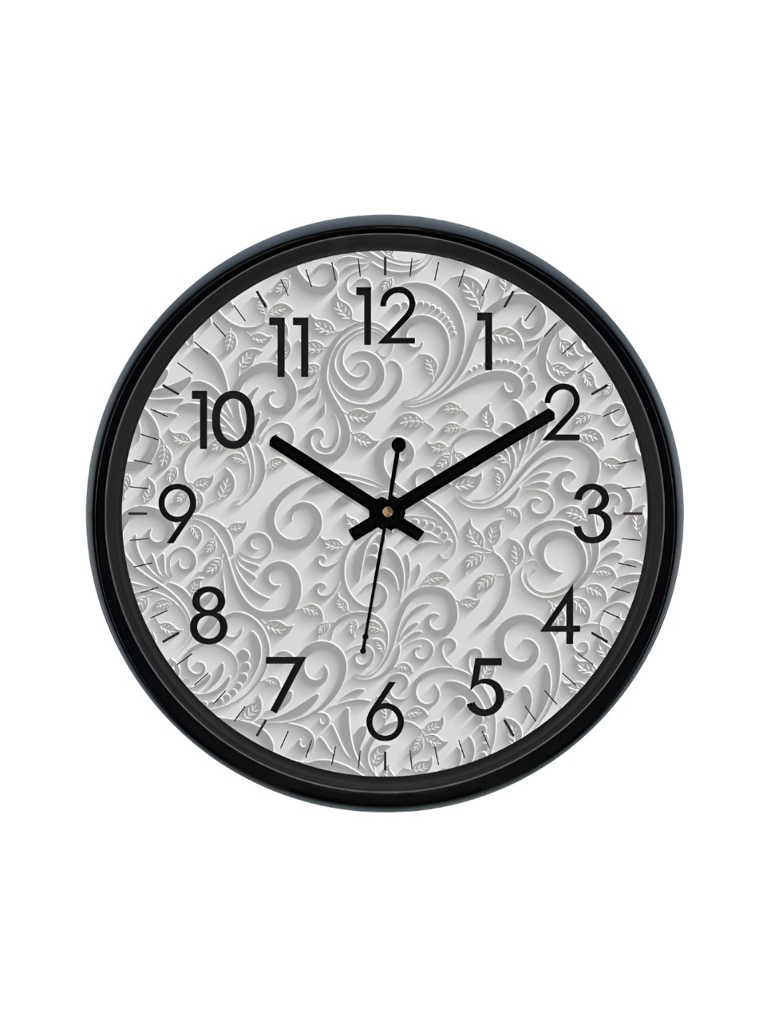 

Aura Grey & Black Textured Analogue Wall Clock