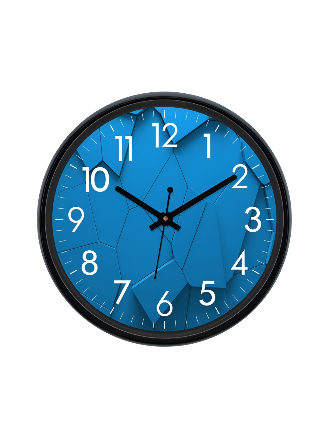 

Aura Blue & White Textured Round Analogue Wall Clock