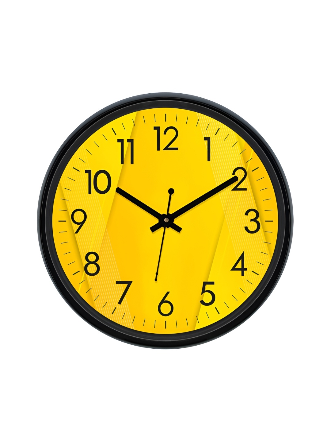 

Aura Yellow & Black Textured Analogue Wall Clock