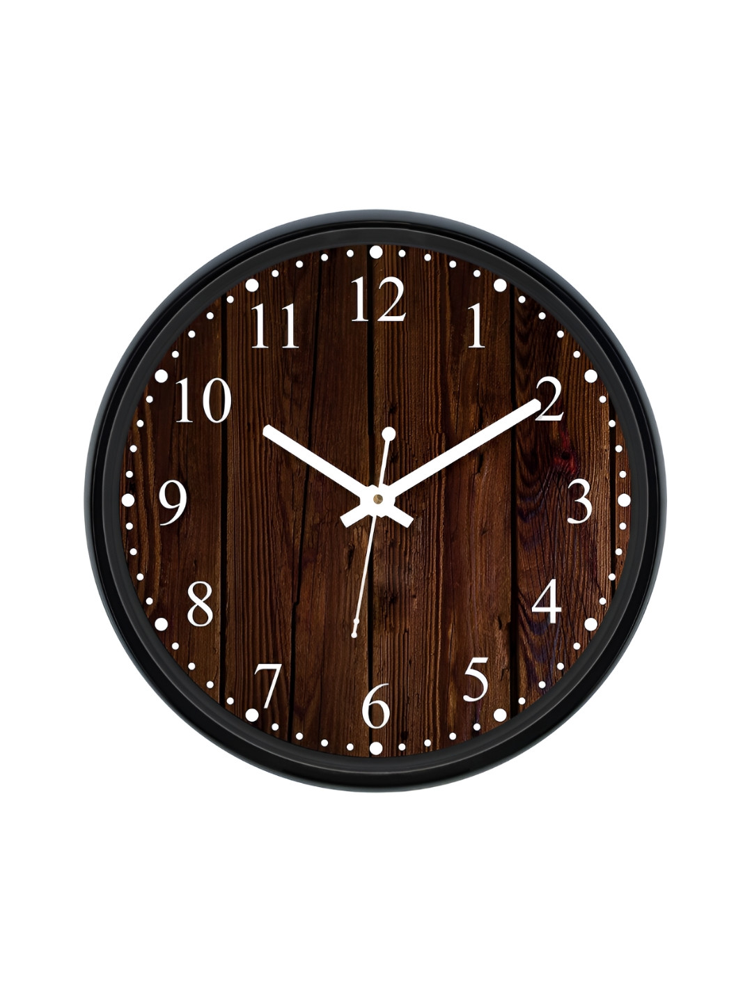 

Aura Brown & White Textured Analogue Wall Clock