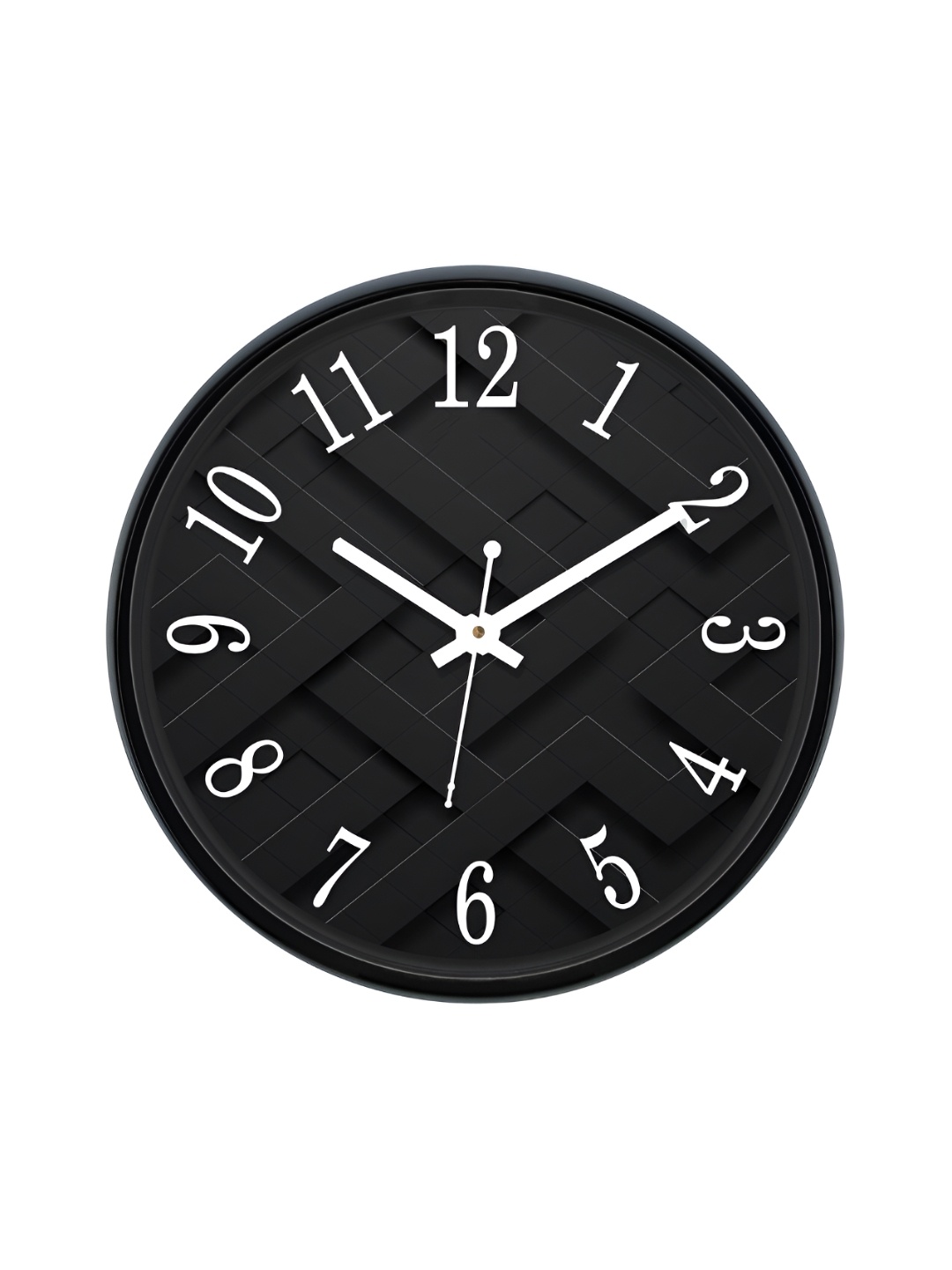 

Aura Black & White Textured Analogue Wall Clock