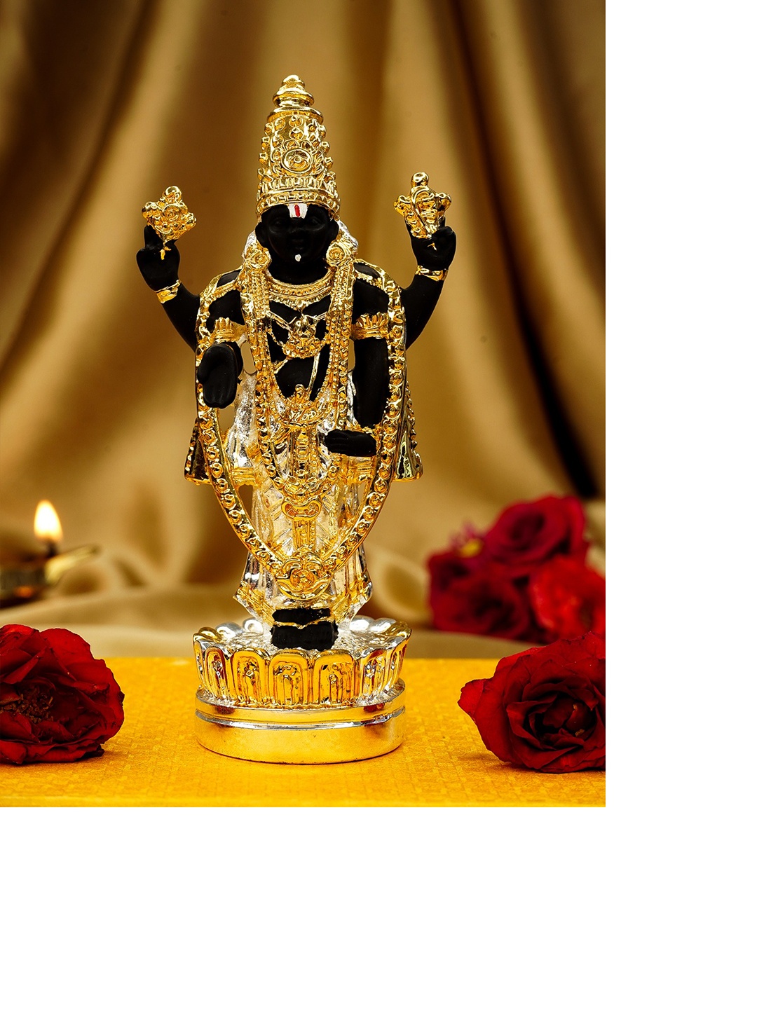 

Ekhasa Black Lord Venkateswara Idol Religious Showpiece