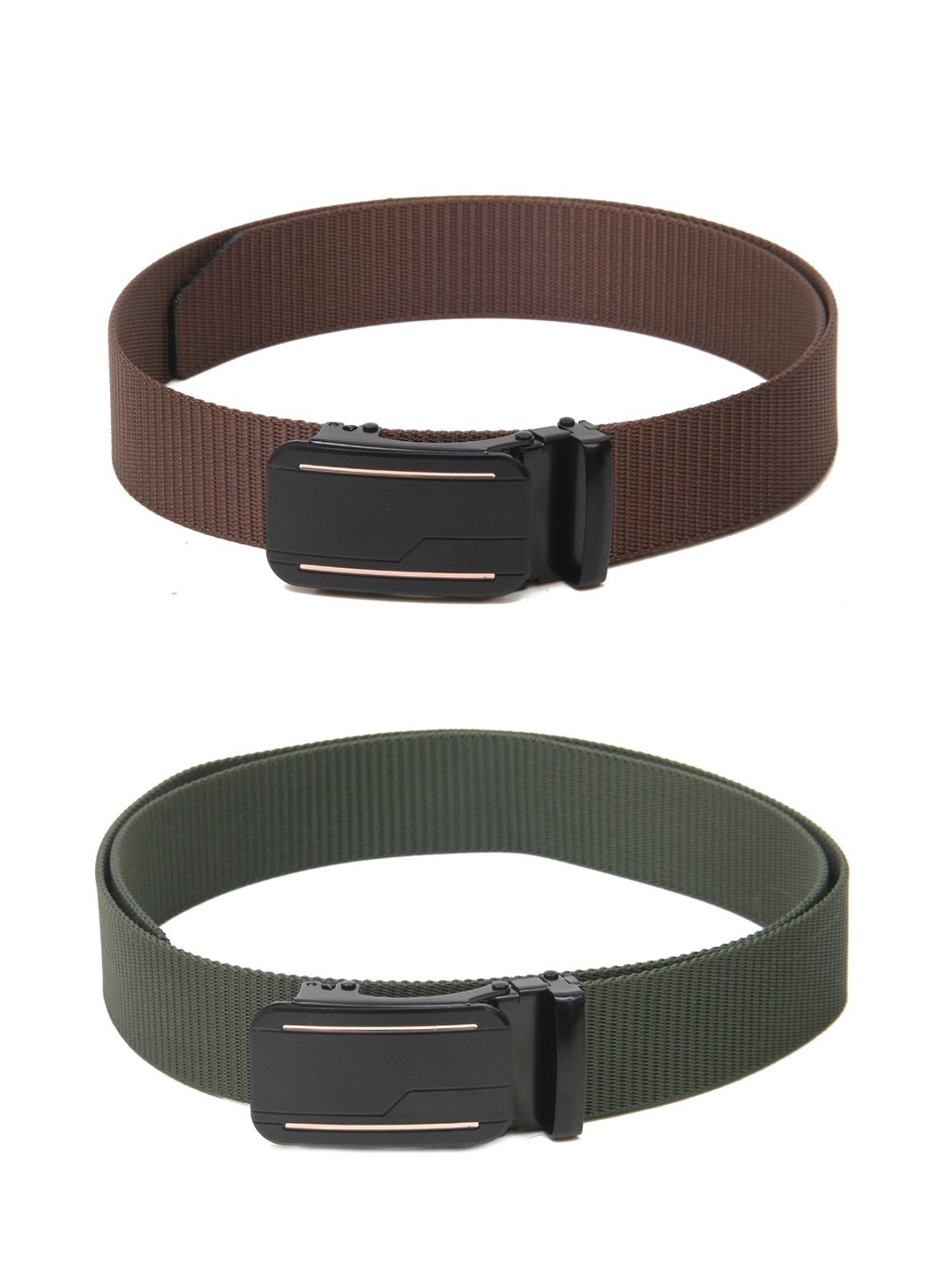 

Calvadoss Women Set Of 2 Textured Belt, Brown