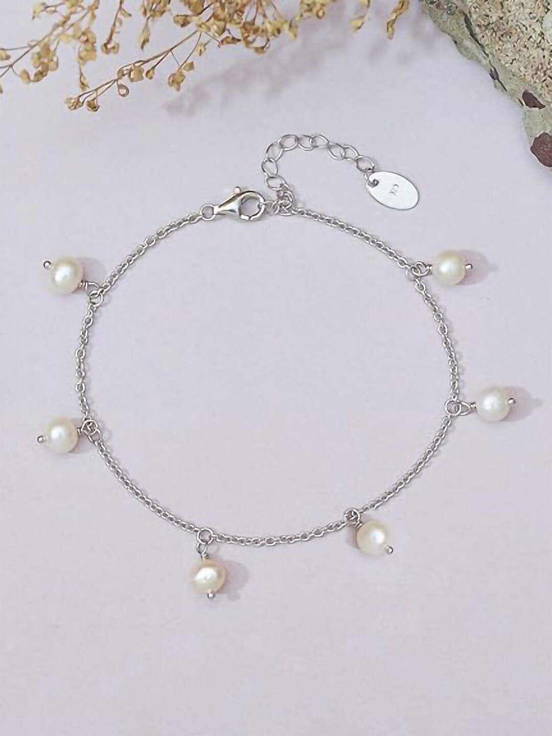 

Ornate Jewels 925 Sterling Silver Freshwater Pearl Bracelet