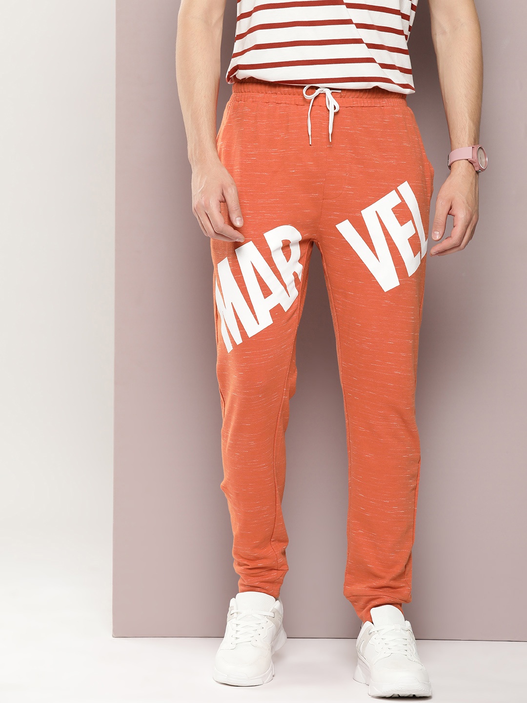 

Kook N Keech Men Typography Print Regular Fit Track Pants, Orange