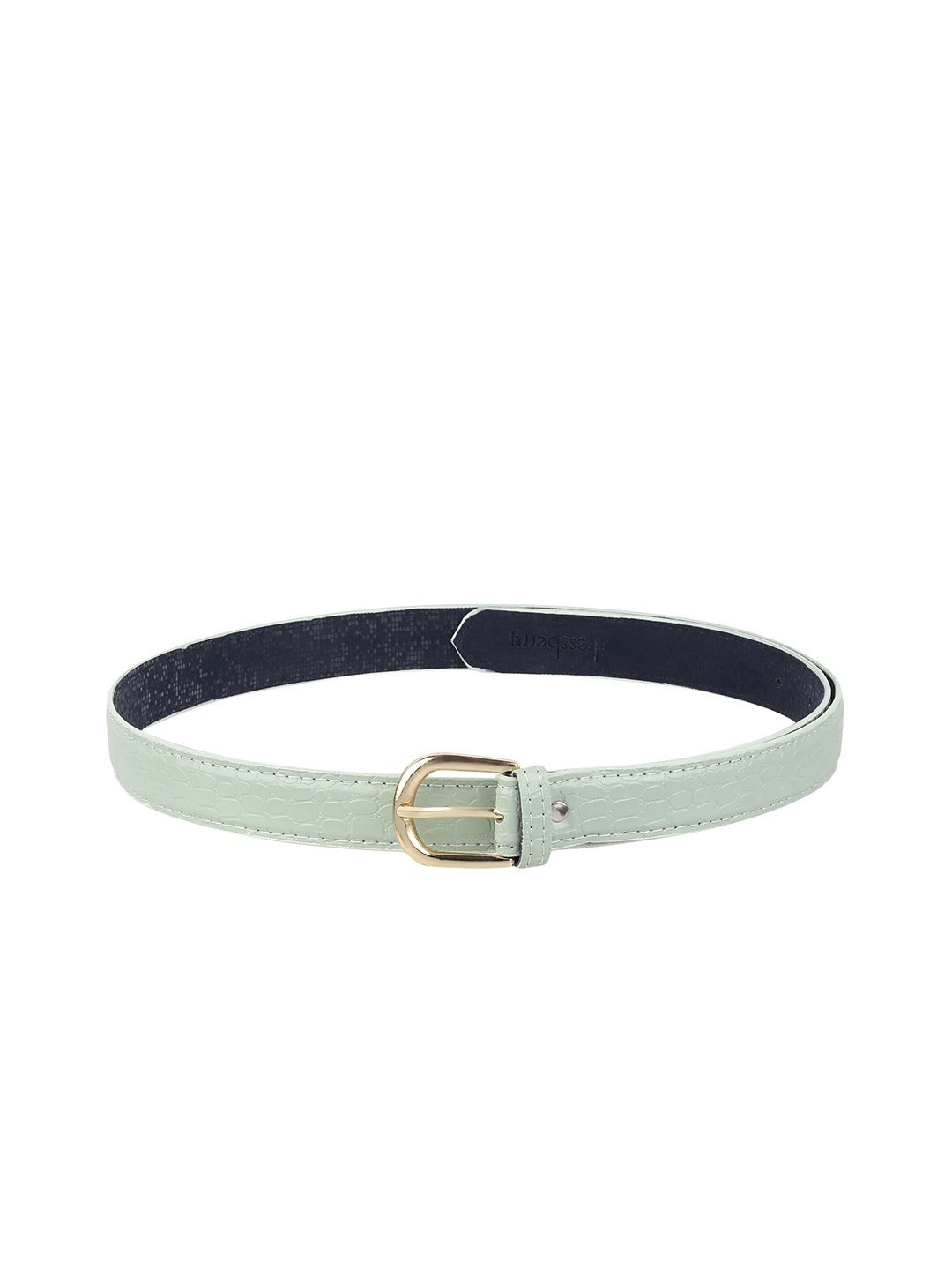 

Swiss Design Women Textured Belt, Green