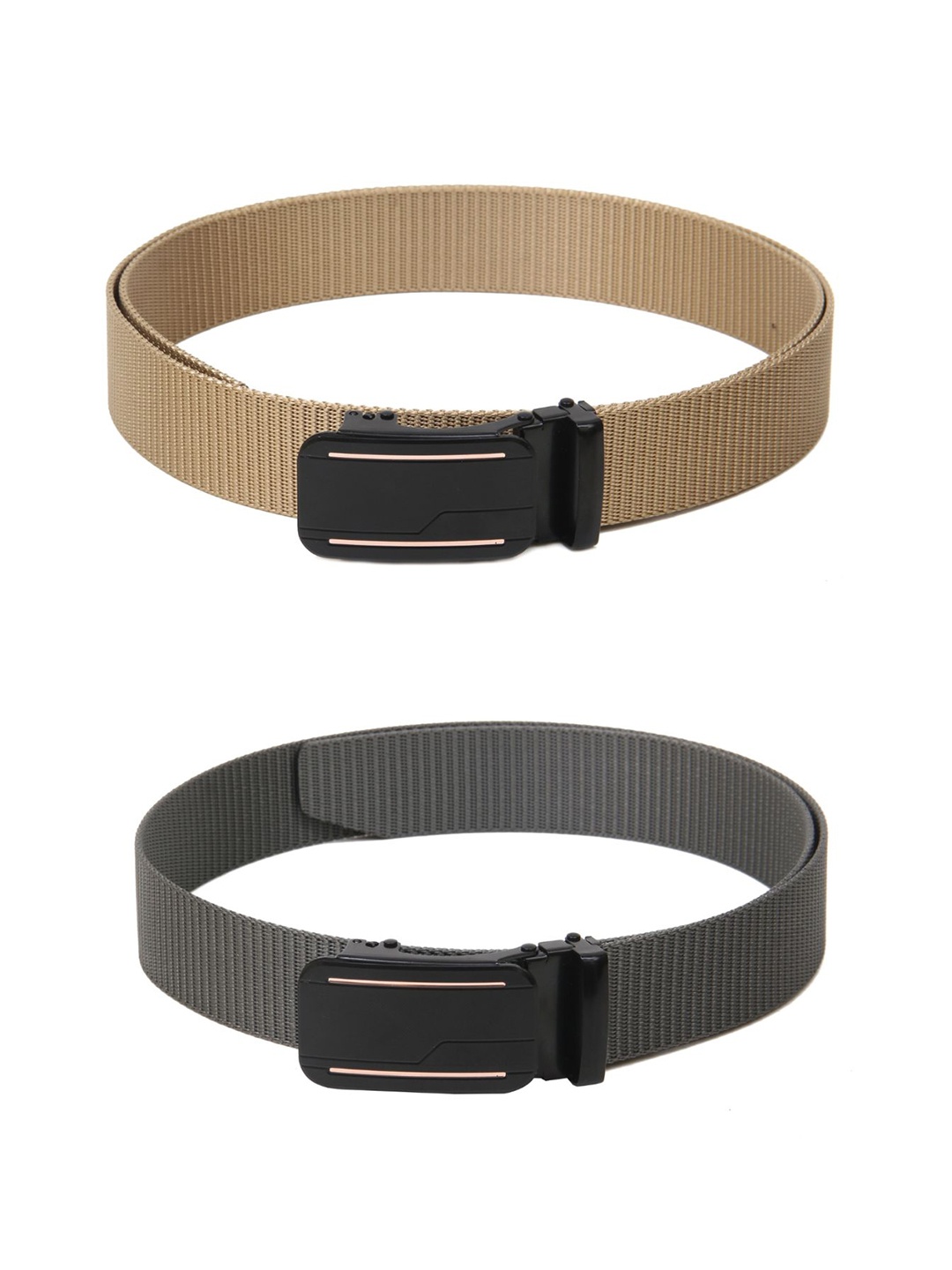

Calvadoss Girls Pack Of 2 Textured Belts, Beige