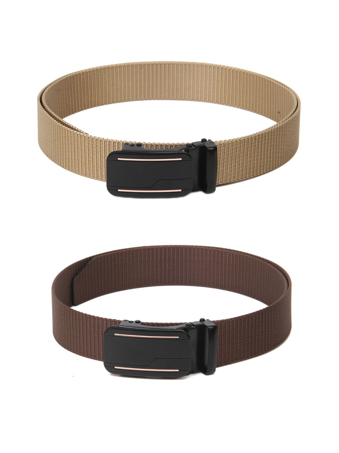 

Calvadoss Girls Pack Of 2 Textured Belts, Beige