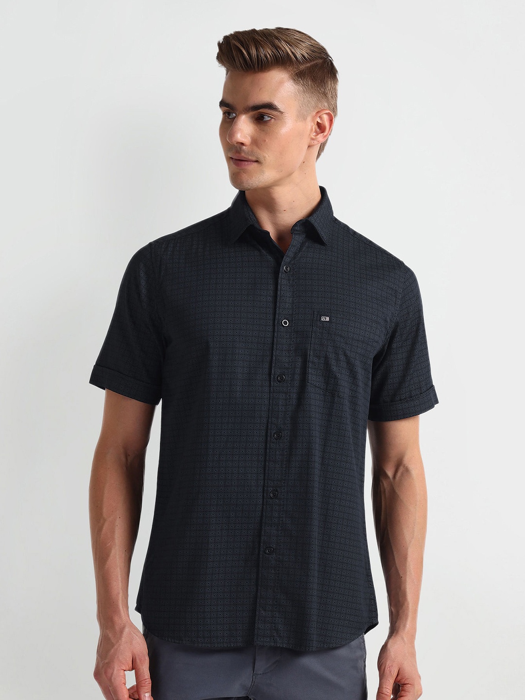 

Arrow Sport Slim Fit Checked Cotton Casual Shirt, Blue