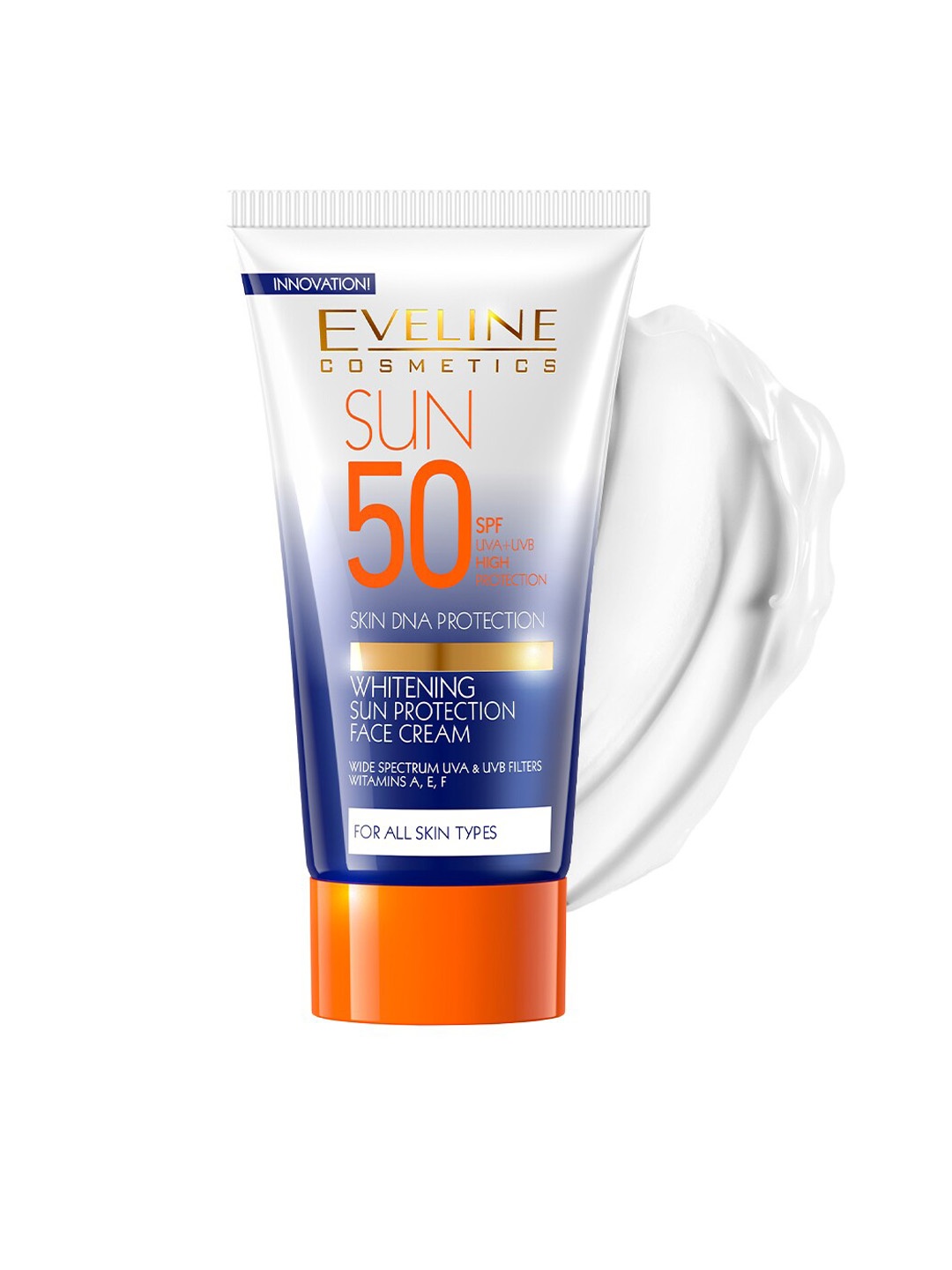 

Eveline Cosmetics Sun Protection Face Cream Whitening SPF 50-50ml, White