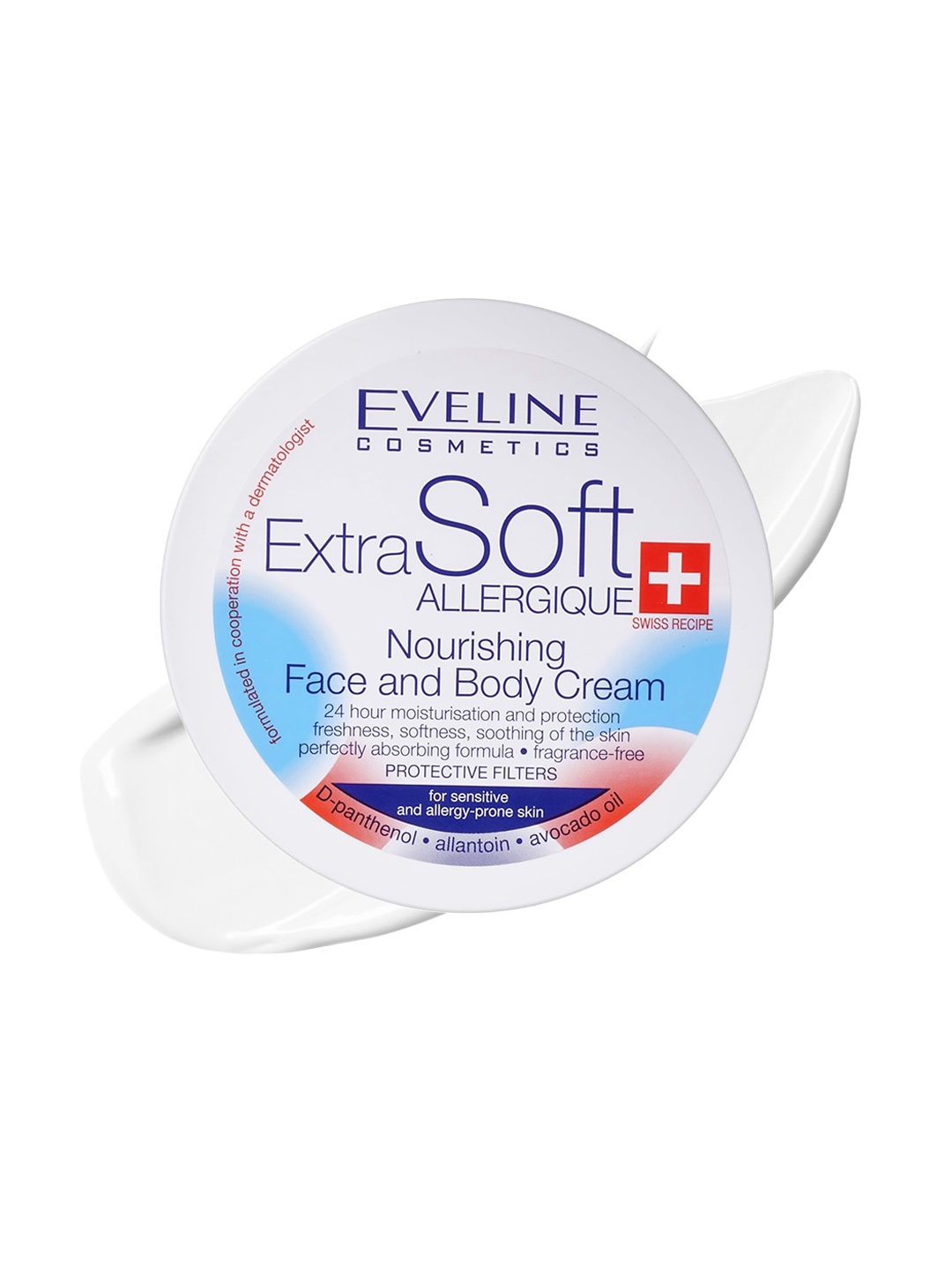 

Eveline Cosmetics Extra Soft Nourishing Face & Body Cream - 200ml, White