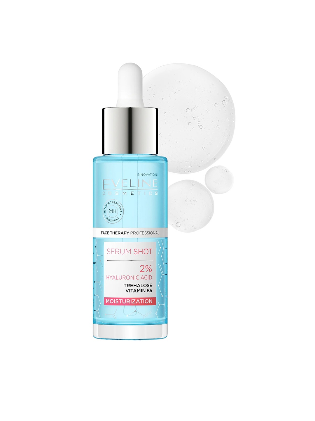 

Eveline Cosmetics Serum Shot 2% Hyaluronic Acid Moisturization - 30ml, Blue
