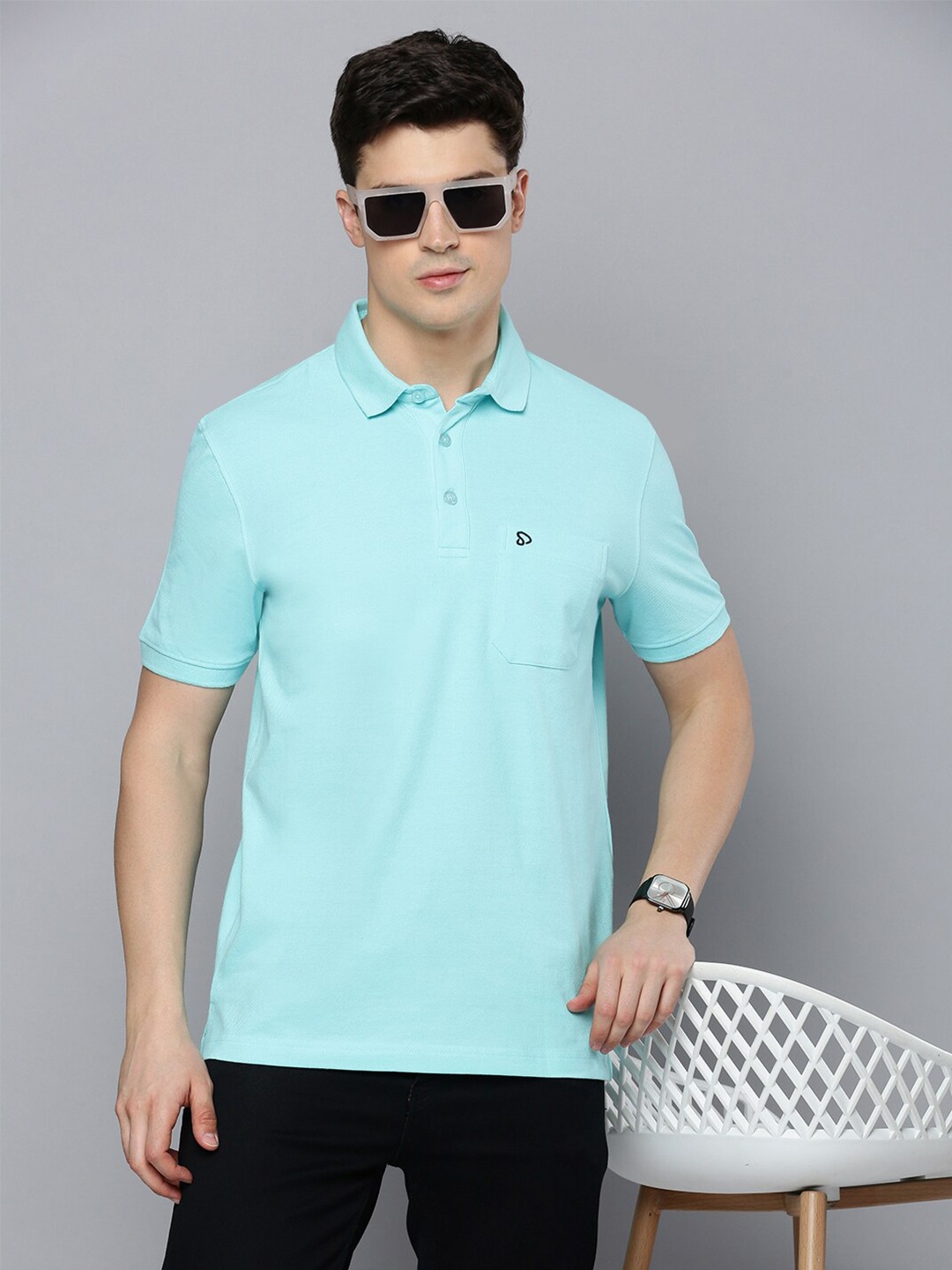 

SPORTO Men Polo Collar Dri-FIT Pockets T-shirt, Blue