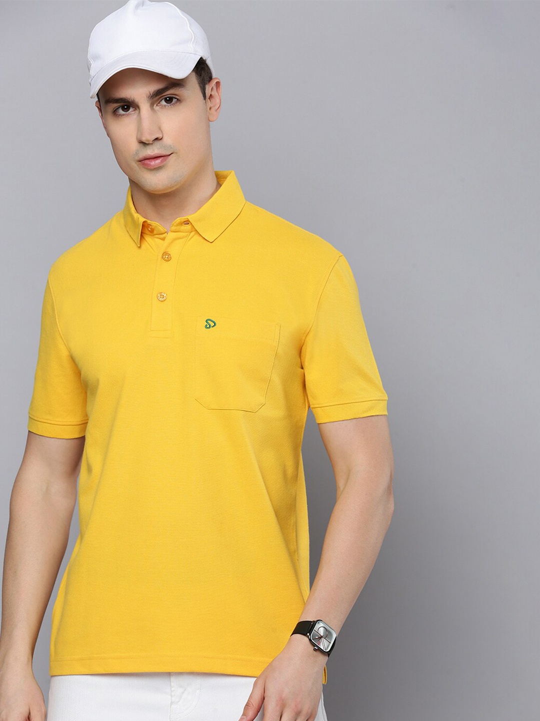 

SPORTO Polo Collar Dri-FIT Pockets T-shirt, Yellow
