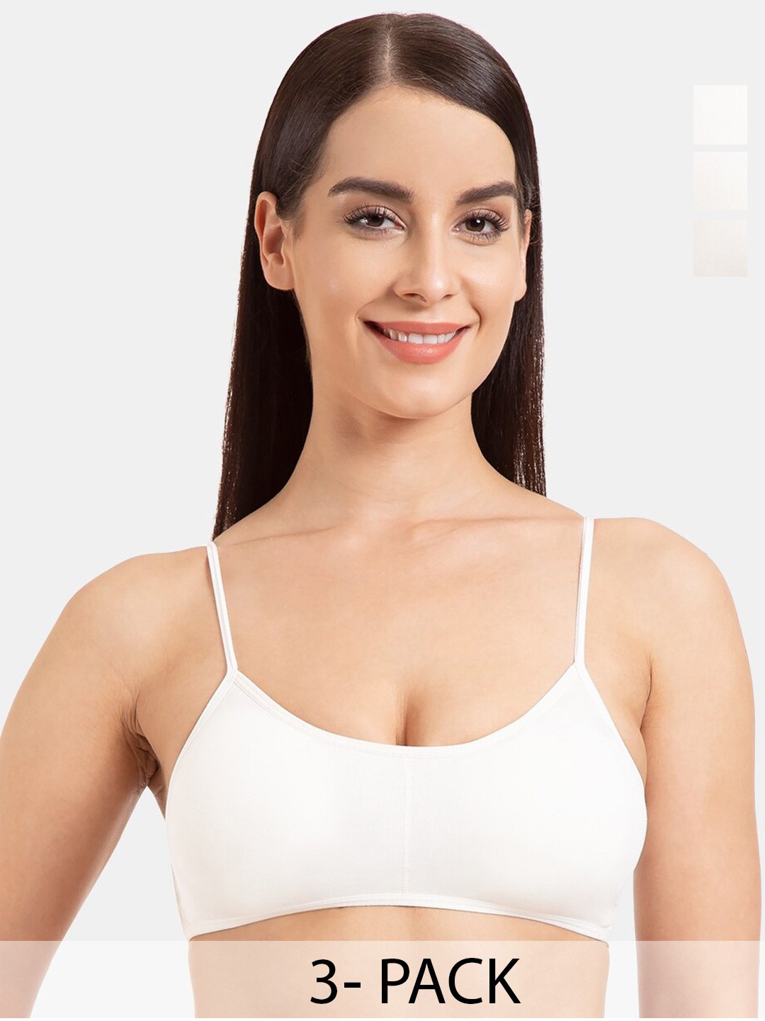 

Tweens Pack Of 2 Full Coverage All Day Comfort Cotton Camisole Bra, White