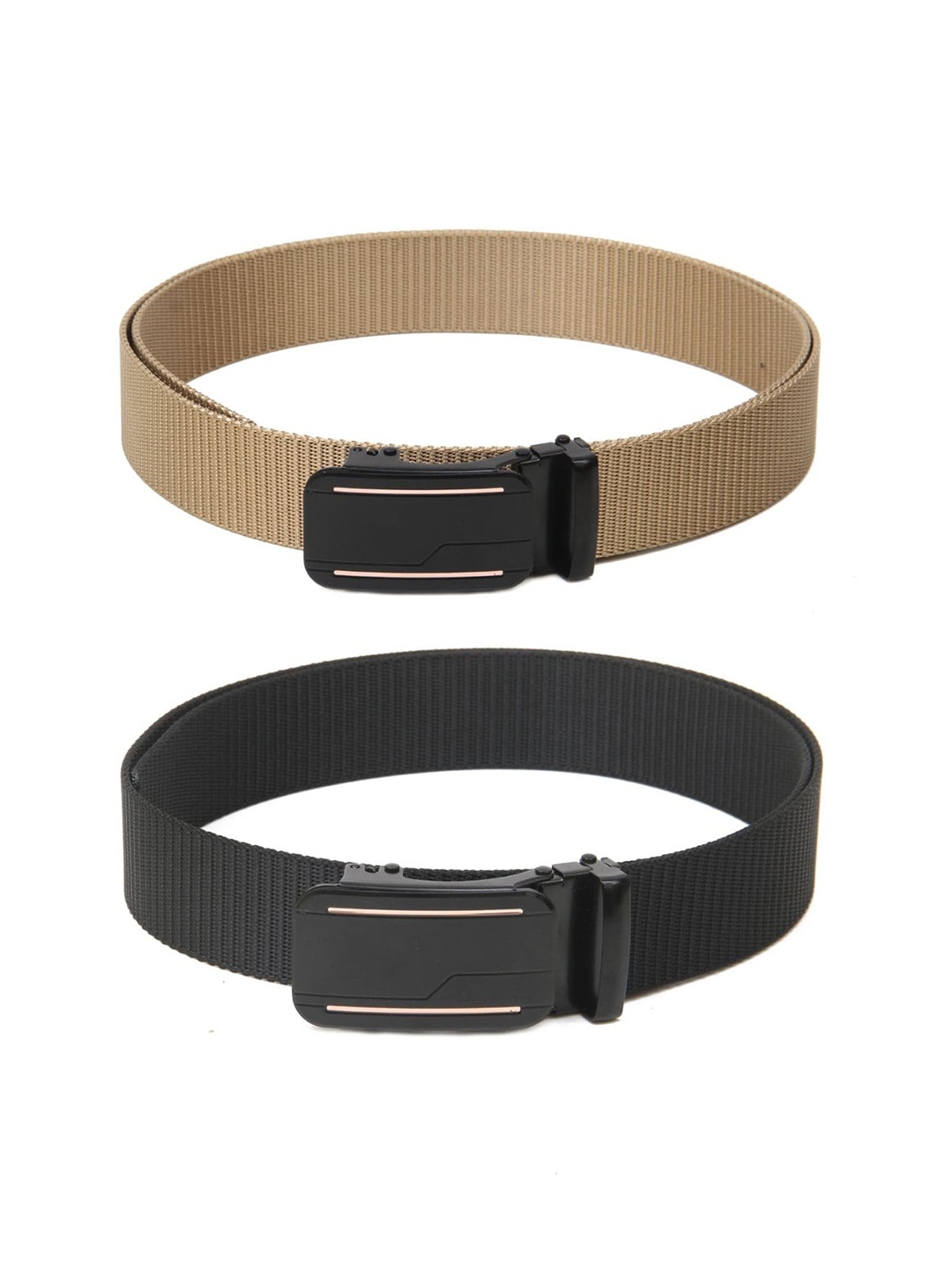 

Calvadoss Boys Set Of 2 Textured Belt, Beige