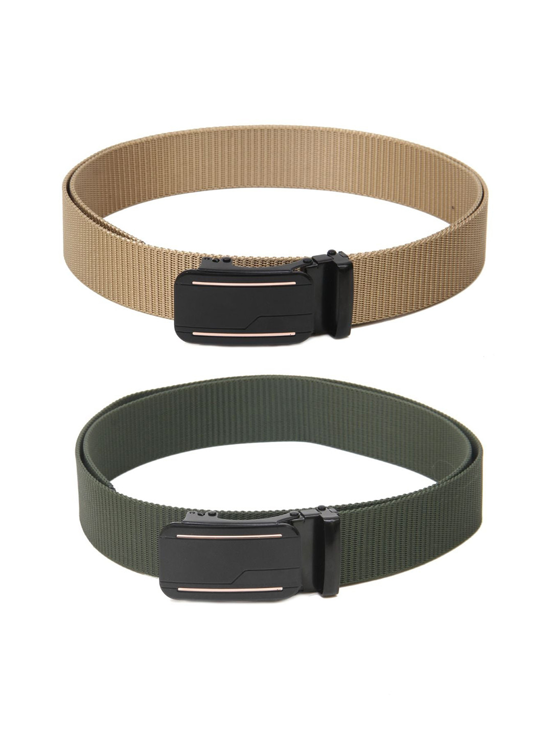 

Calvadoss Boys Set of 2 Textured Belt, Beige