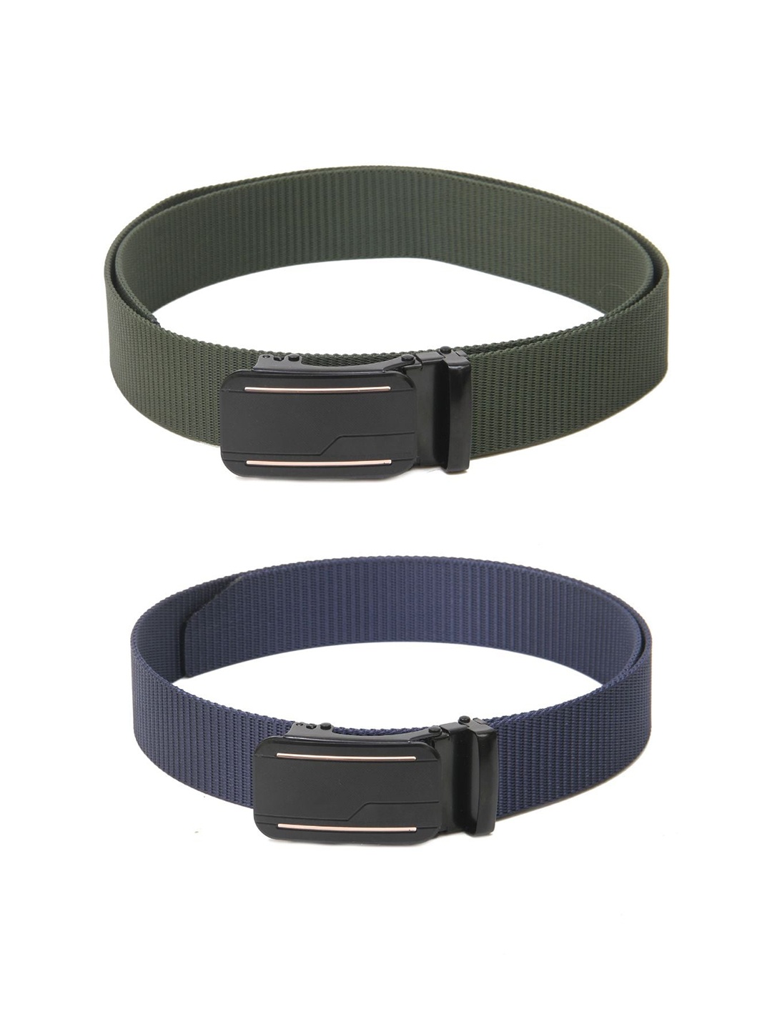 

Calvadoss Boys Set of 2 Textured Belt, Green