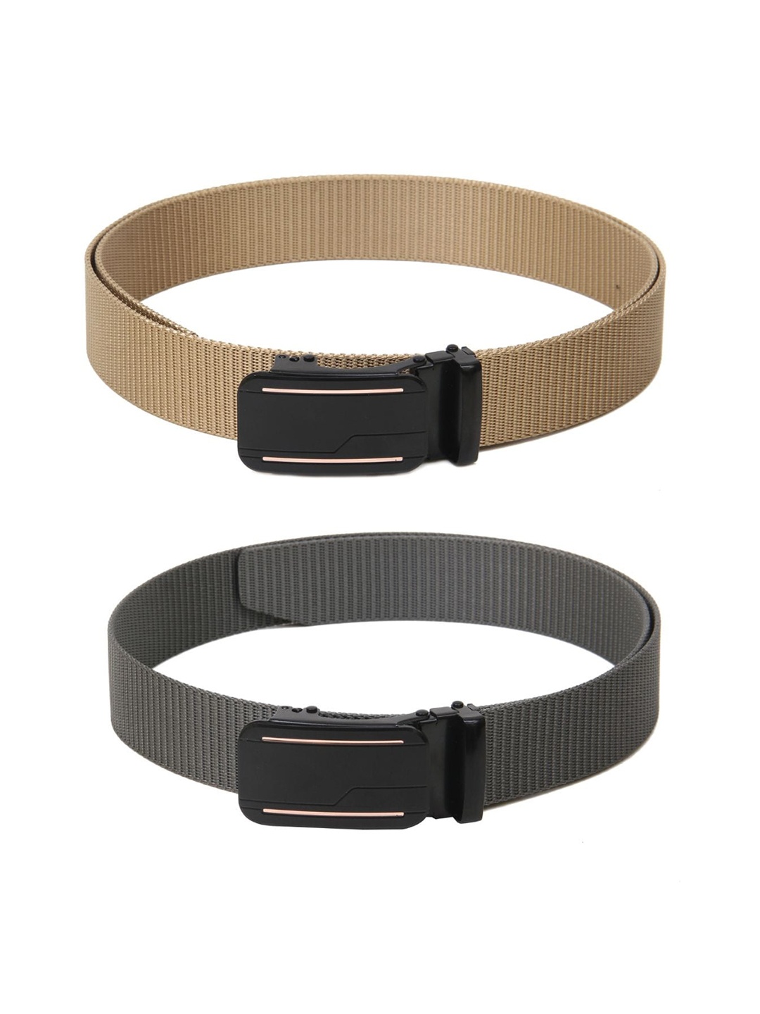 

Calvadoss Boys Set of 2 Textured Belt, Beige