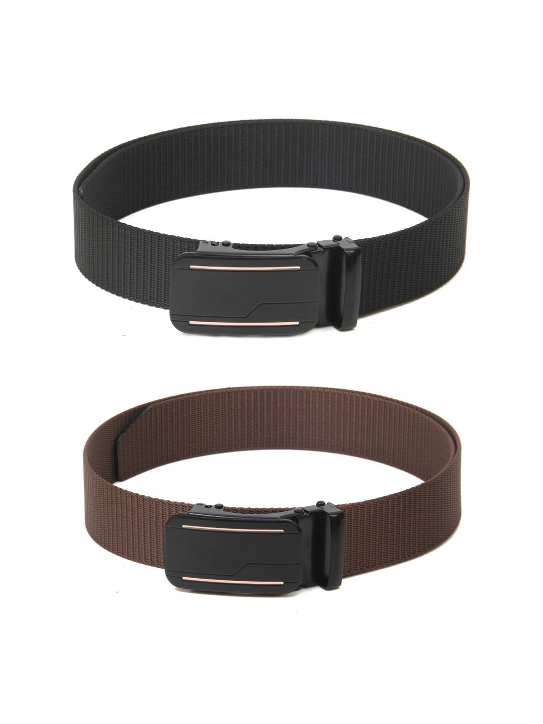 

Calvadoss Boys Set Of 2 Belt, Black