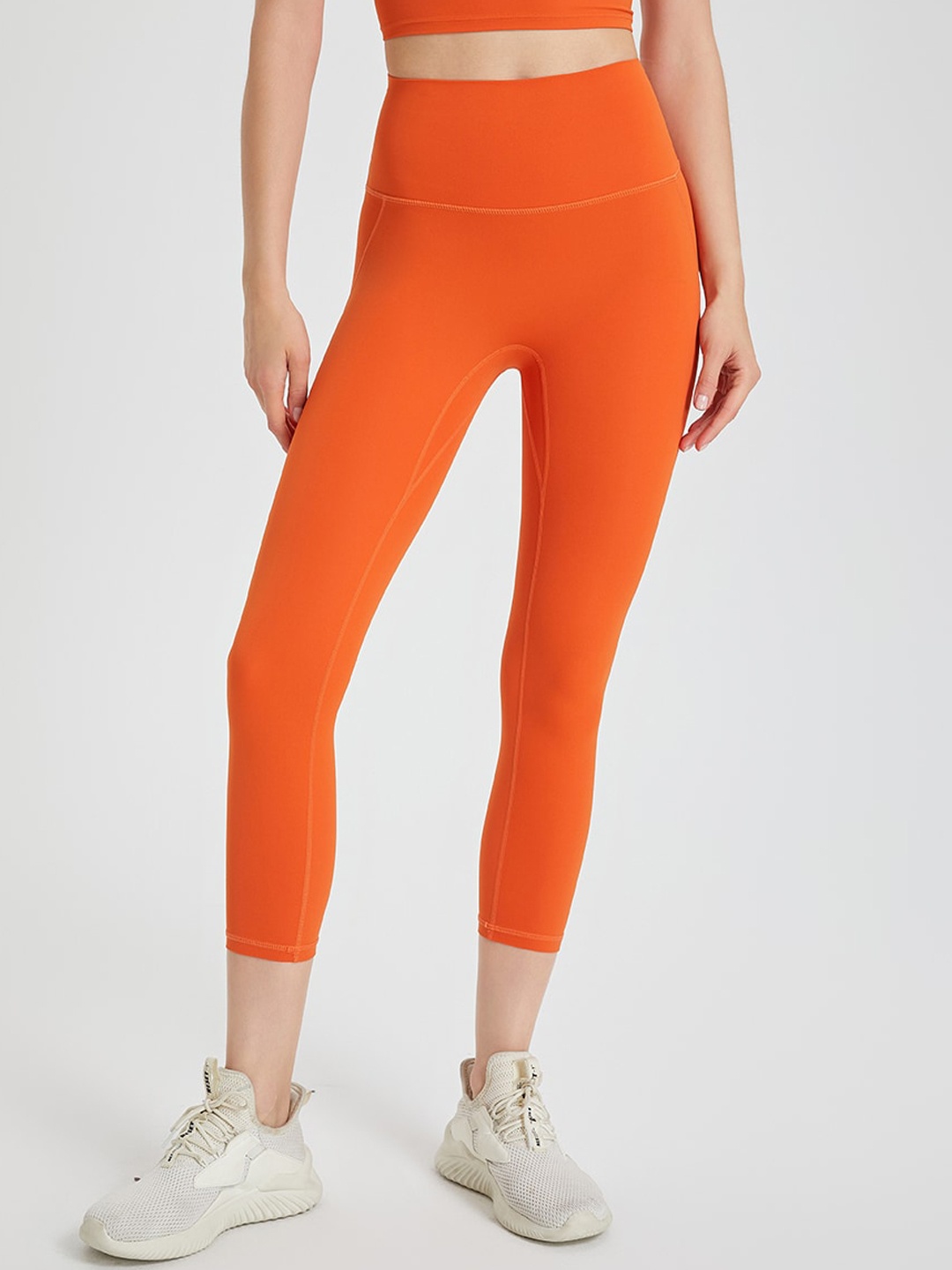 

JC Collection Dry Fit Ankle Length Gym Tights, Orange