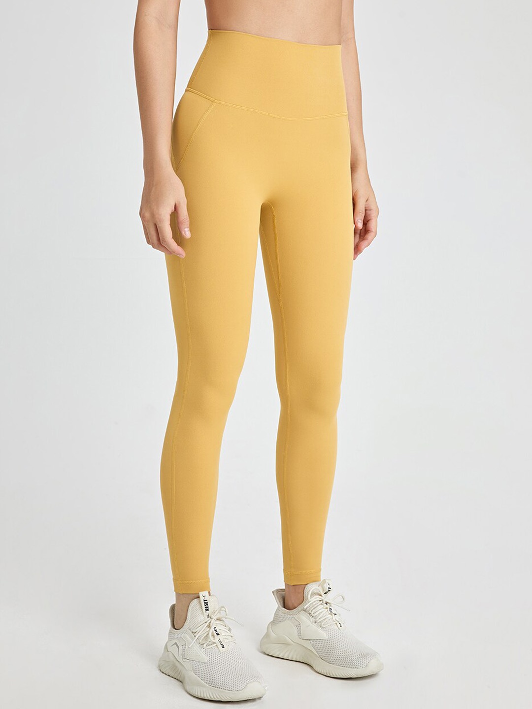 

JC Collection Dry Fit Ankle Length Gym Tights, Yellow