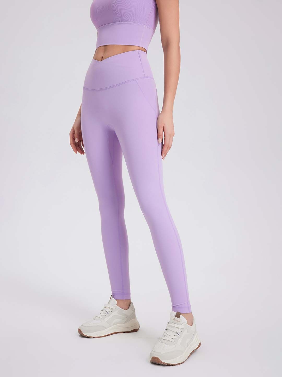 

JC Collection Dry Fit Ankle Length Tights, Lavender