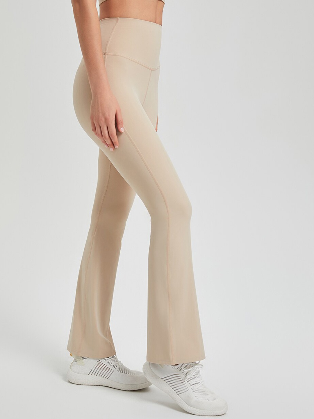 

JC Collection Dry Fit Ankle-Length Gym Tights, Off white