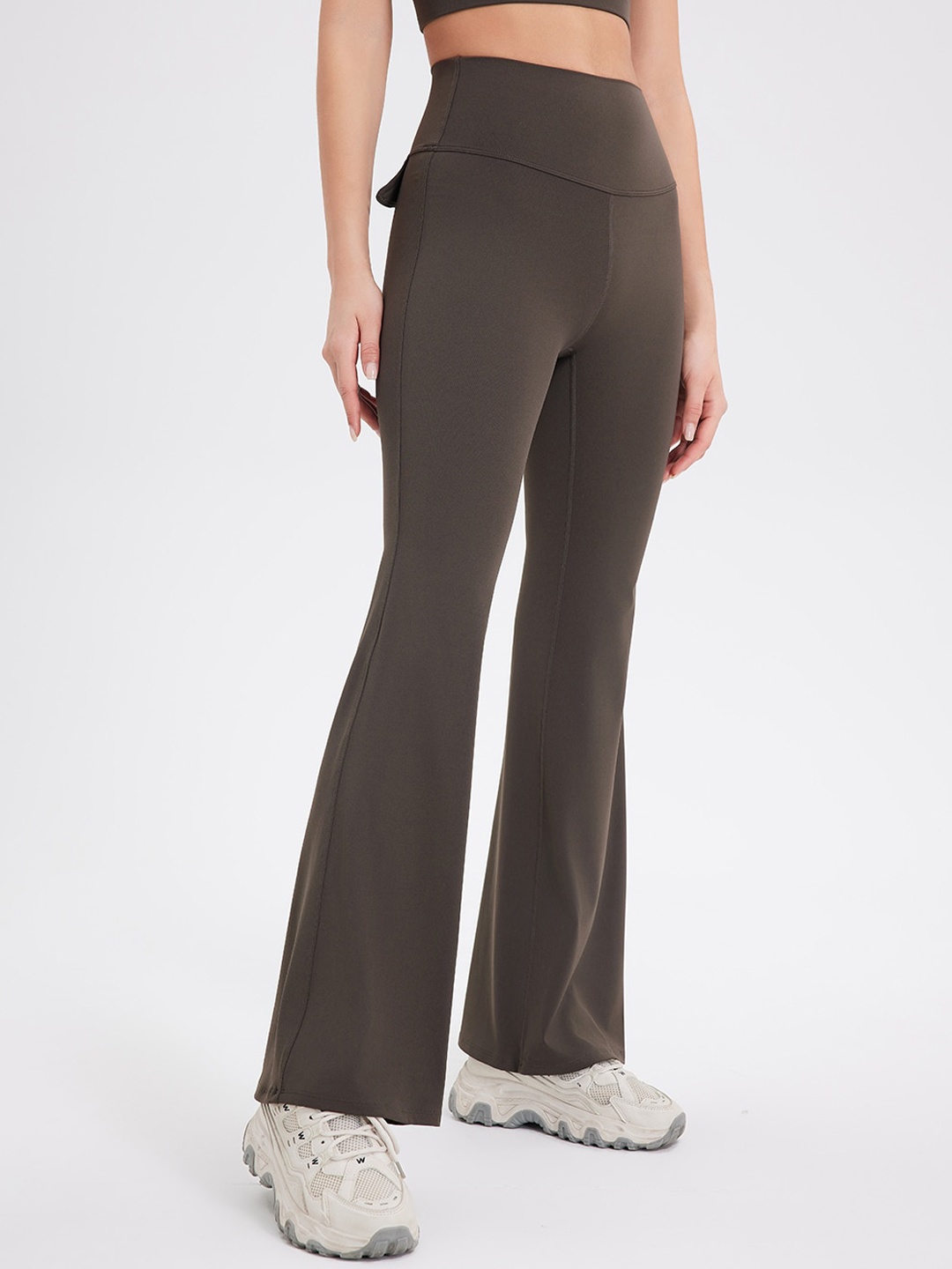 

JC Collection Ankle Length Dry Fit Gym Tights, Khaki