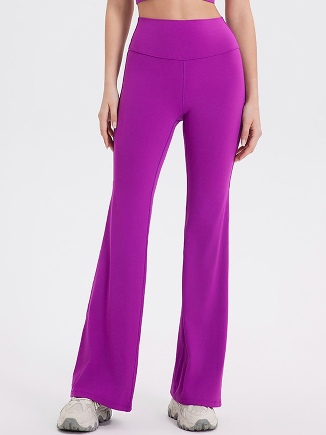 

JC Collection Women Dry Fit Ankle Length Gym Tights, Purple