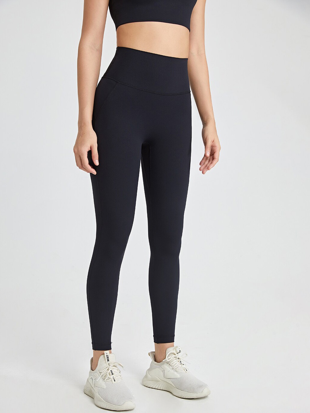 

JC Collection Women Ankle-Length Tights, Black