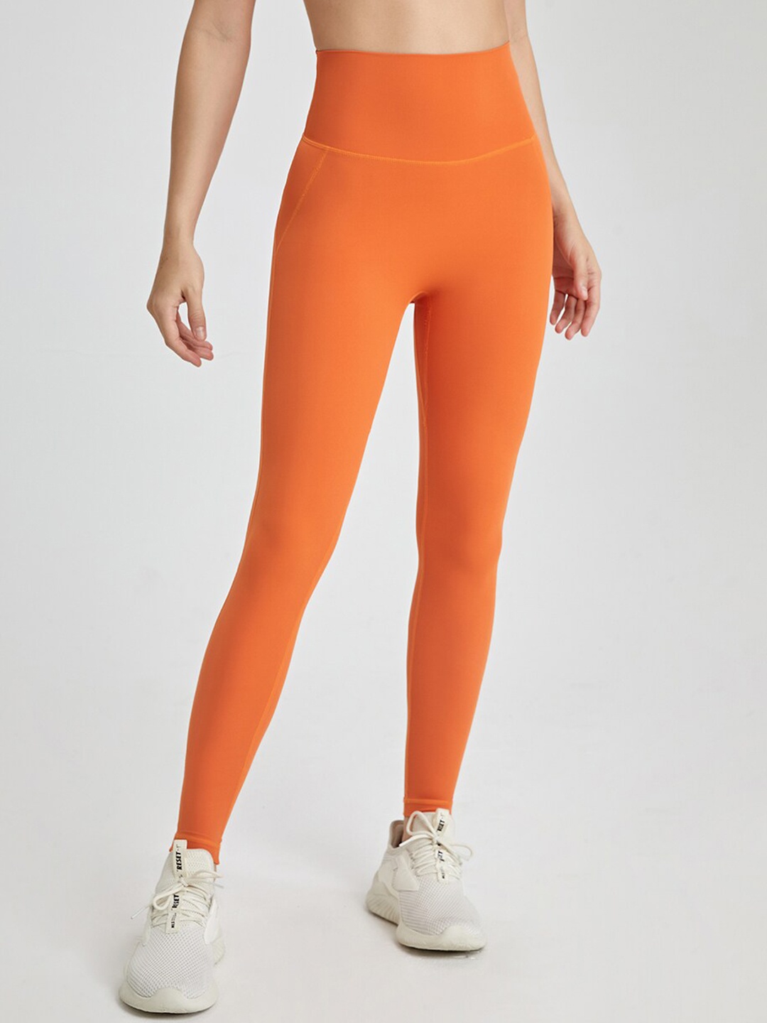 

JC Collection Dry Fit Ankle Length Gym Tights, Orange