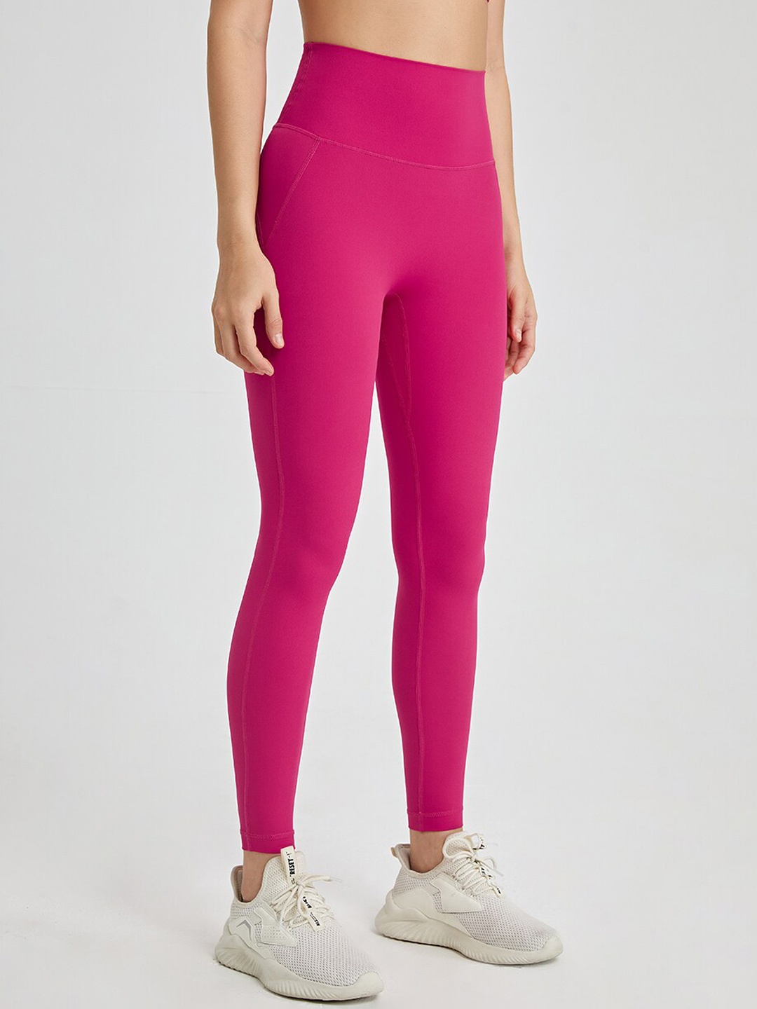 

JC Collection Dry Fit Ankle-Length Gym Tights, Rose