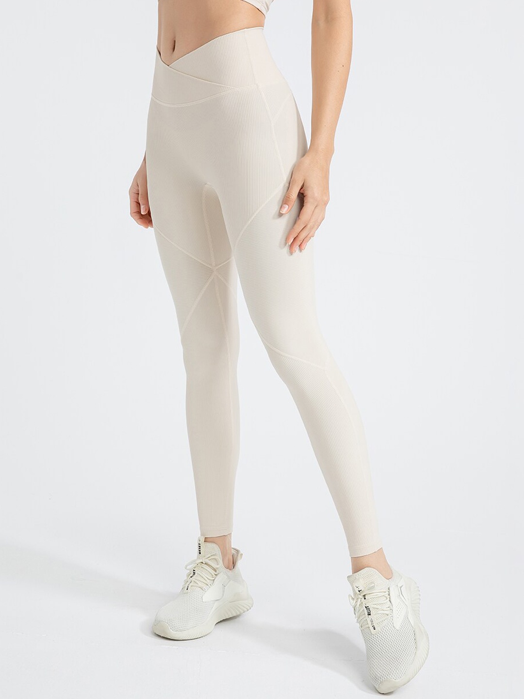 

JC Collection Ankle-Length Dry Fit Gym Tights, White