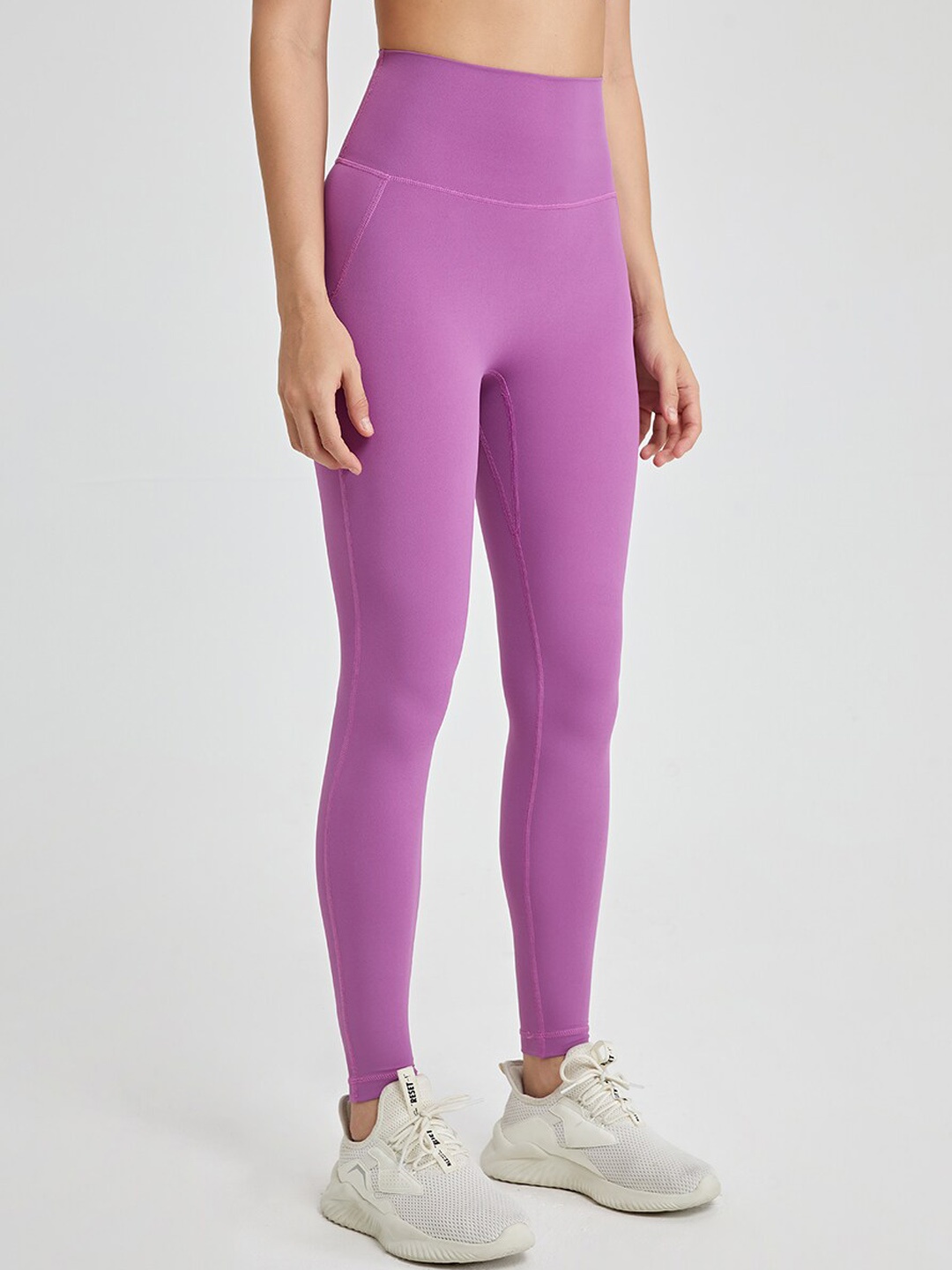 

JC Collection Women Dry Fit Ankle Length Gym Tights, Purple