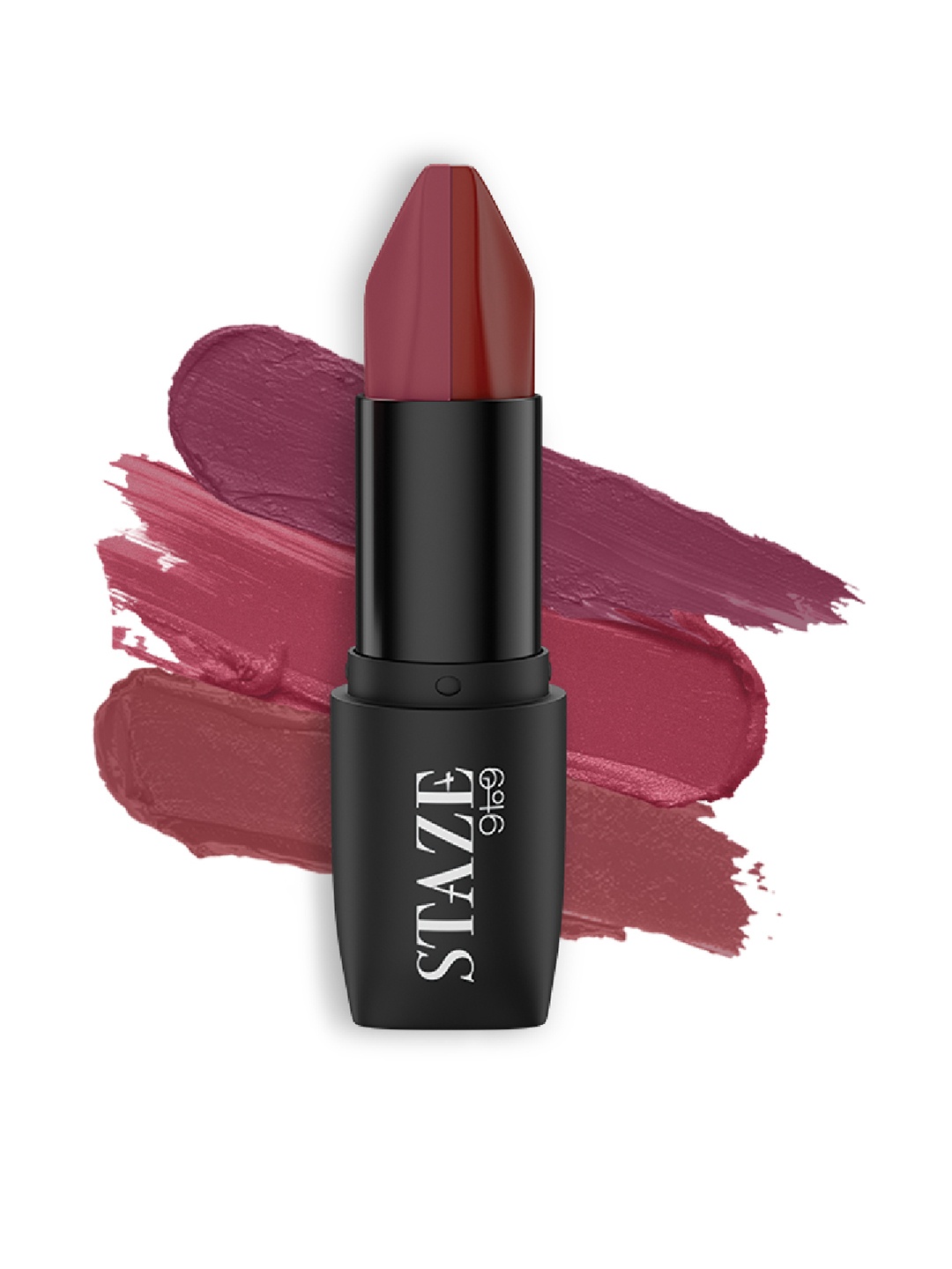 

STAZE 9to9 Love Tri-Angle 3 in 1 Transferproof Lipstick 3.8 g - Truffle Blush 05, Maroon