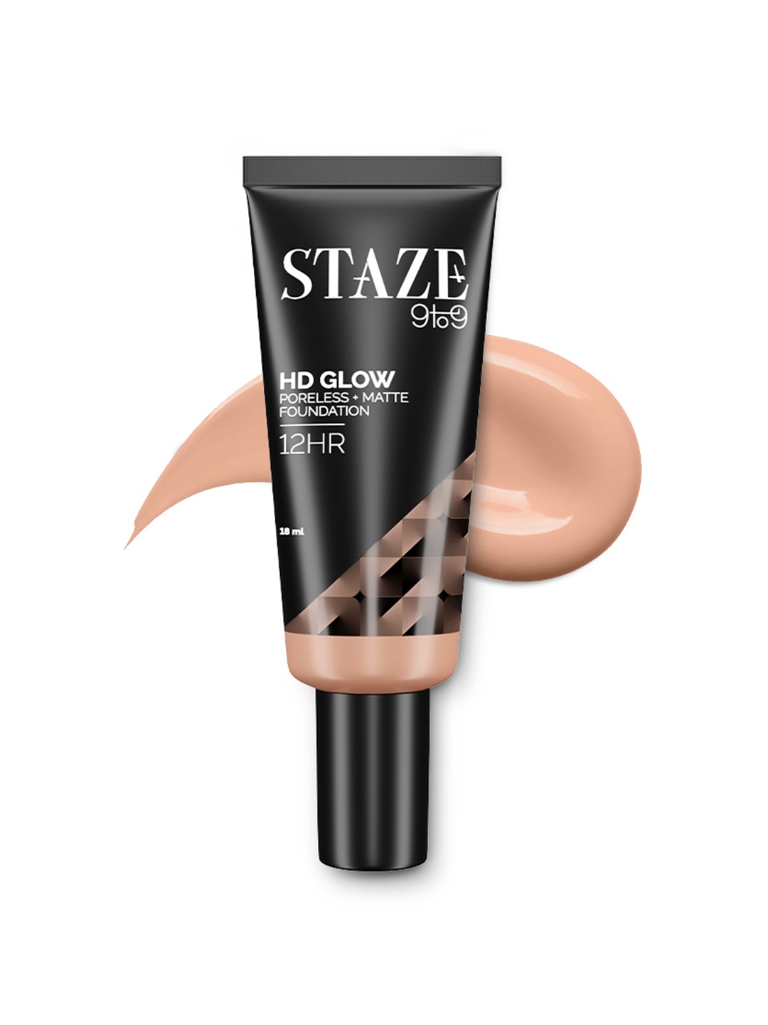 

STAZE 9to9 HD Glow Poreless + Matte Sweatproof Foundation 18 ml - Beige 200W, Nude