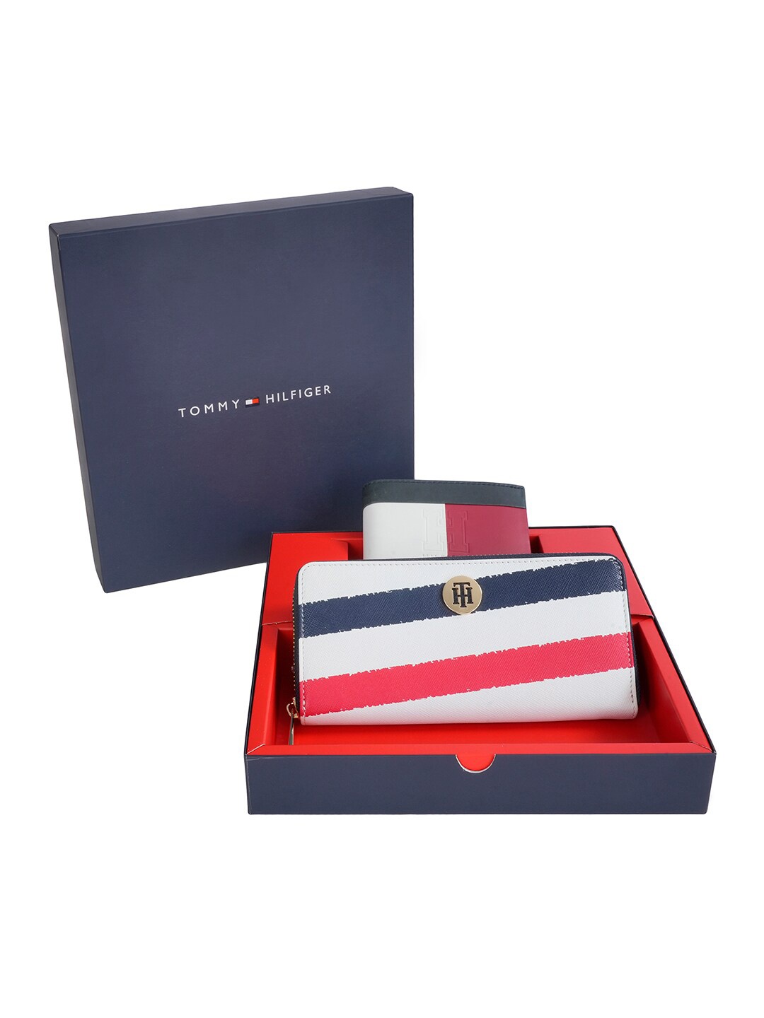 

Tommy Hilfiger Unisex Wallet And Handbag Accessory Gift Set, Blue
