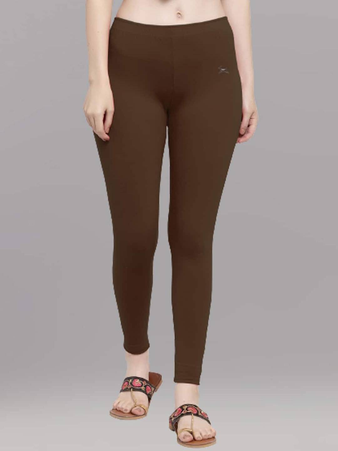 

Trend Level Women Ankle-Length Leggings, Brown
