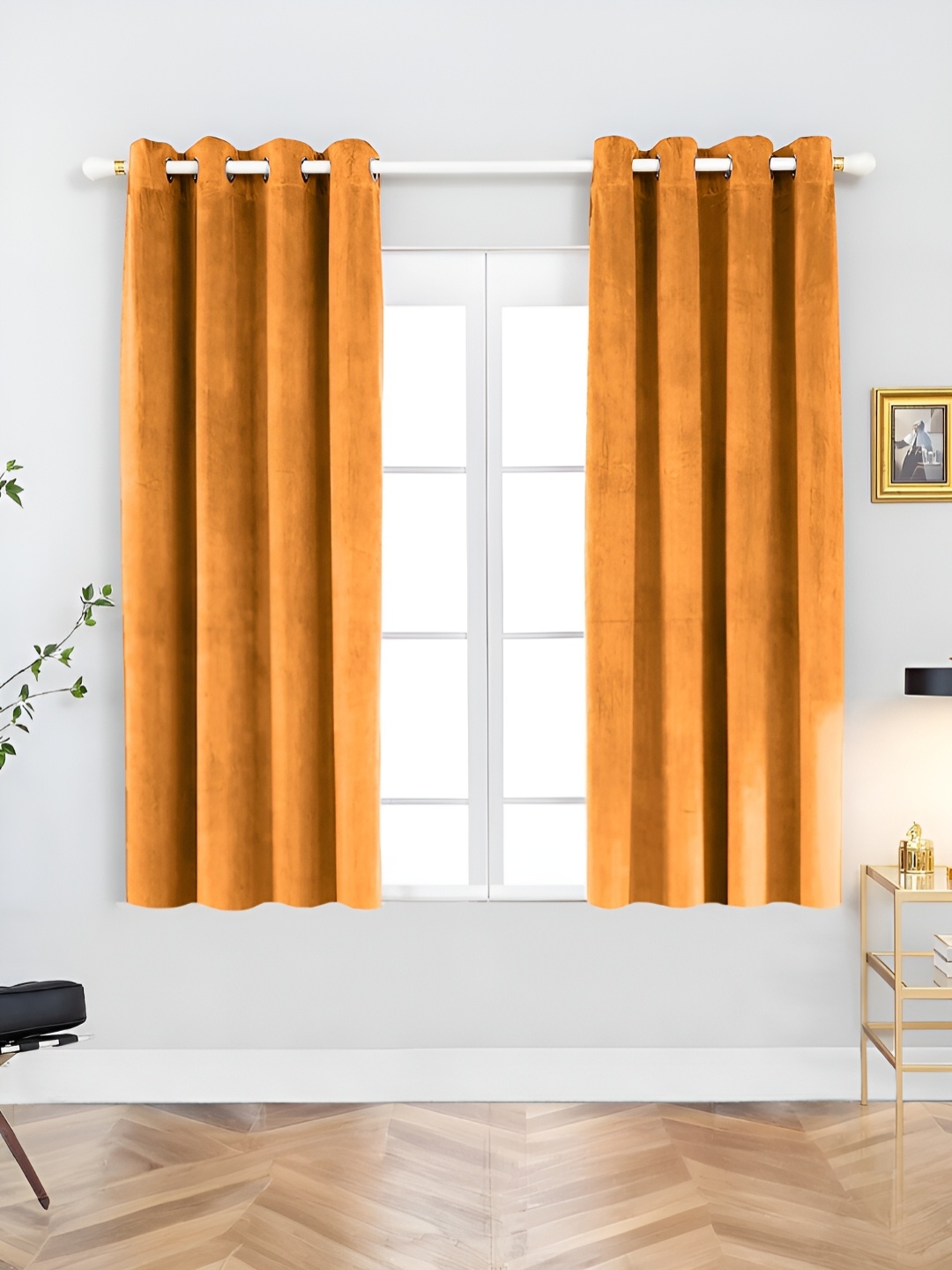 

Aura Rust 2 Pieces Room Darkening Window Curtain