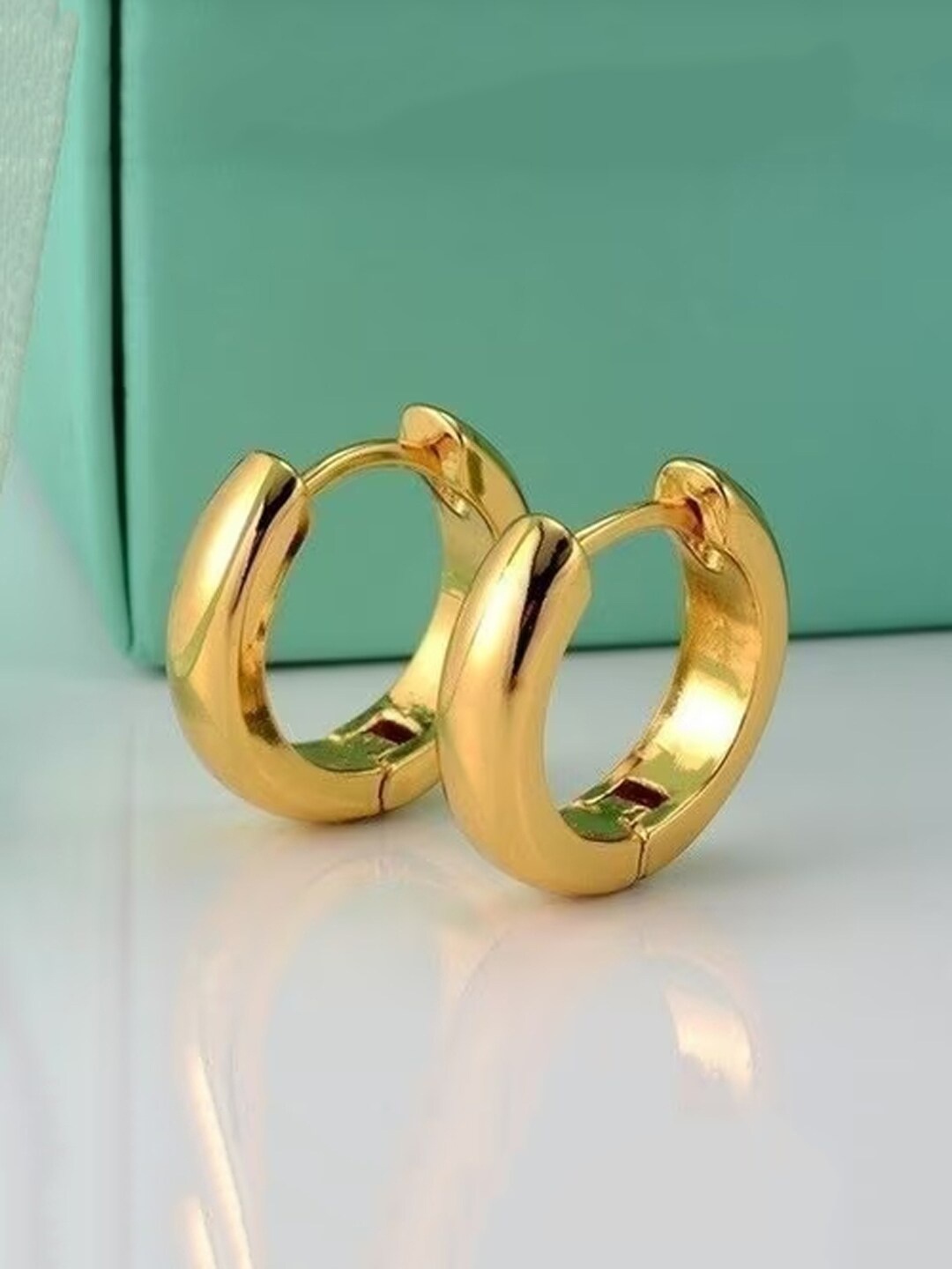 

FIMBUL Stainless Steel Circular Hoop Earrings, Gold