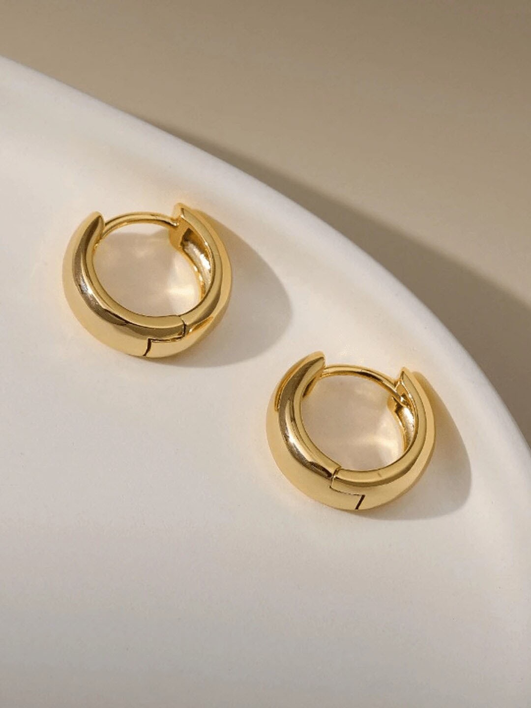 

FIMBUL Stainless Steel Square Hoop Earrings, Gold