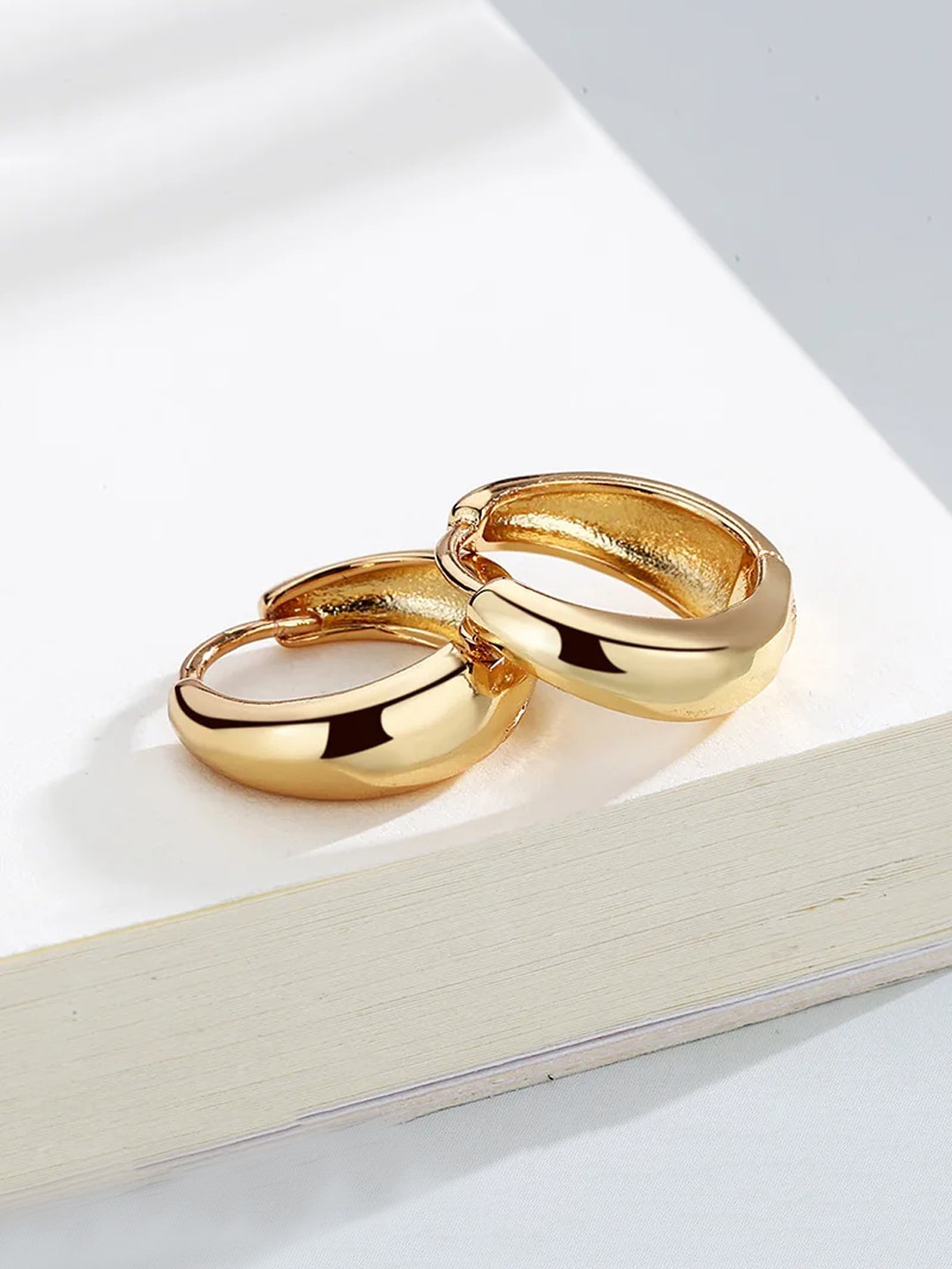 

Krelin Stainless Steel Hoop Earrings, Gold