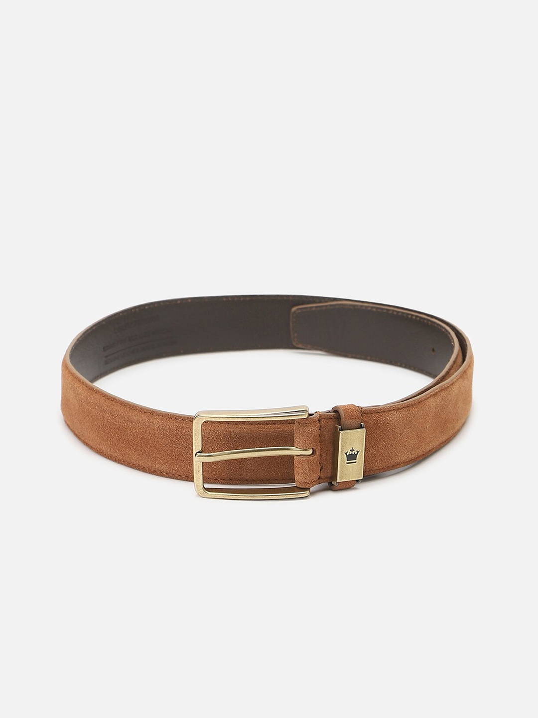 

Louis Philippe Sport Men Textured Leather Belt, Brown