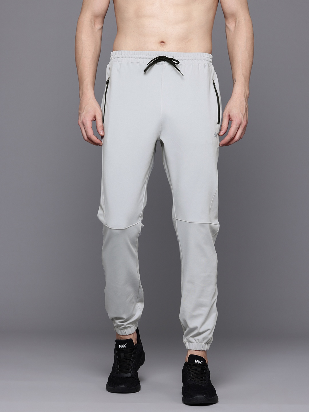 

HRX by Hrithik Roshan Men Solid Regular Fit Joggers, Grey