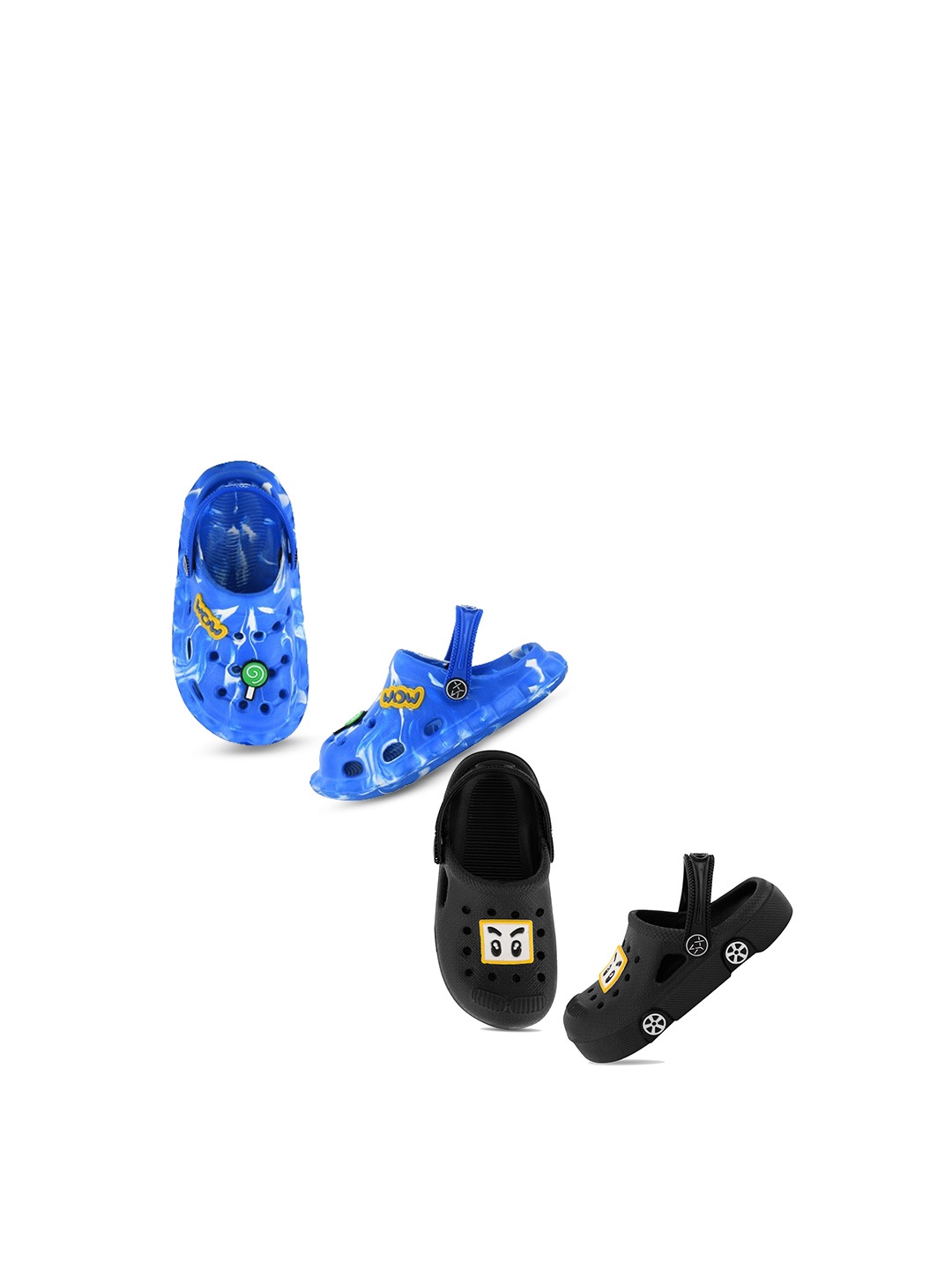 

Smartots Kids Pack Of 2 Printed Croslite Clogs, Blue